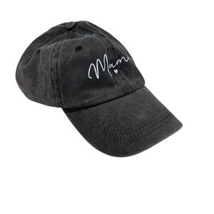 🔵 Ashy Gray 'Mama' Baseball Cap 22.5”